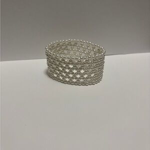Vintage Pearl Bracelet Cuff